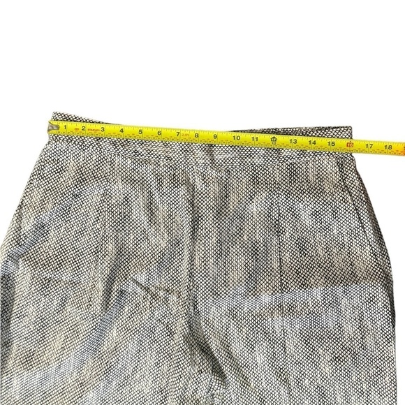 RARE Eileen Fisher 100% Organic Cotton Chainette Printed Wide Leg Crop P… - Picture 6 of 11